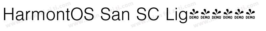HarmontOS San SC Lig字体转换